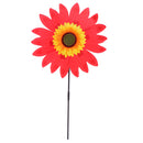 36cm DIY Sunflower Windmill Wind Rotator Kid Outdoor Playground Toy Red