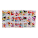 98 Pieces Fly Fishing Flies Fishing Baits Metal Lures Hand-made Bright Color Assortment