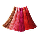 6 Pieces Small Silky Tassels Trim for Sewing Craft Scrapbooking Card Making