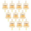 10 x Plastic 5/16'' Motorcycle Petrol Inline Fuel Filter Cleaning Engine