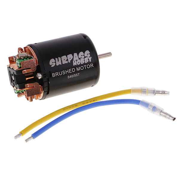 High Quality 540 55T Sensored Brushed Motor for 1/10 RC Car Parts Black New
