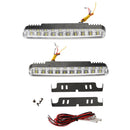 2pcs 30 LED Daytime Running Light DRL Fog Lamp White light+Amber Turn Signal