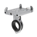 Anti-slip Bike Bicycle Cycle Motorcycle Mount Holder for Universal Mobile Phone Clip Stand Silver