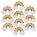 10pcs Miniature Dollhouse Fairy Garden Landscape Clouds Rainbows Decor