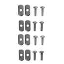 8 Sets Durable Stainless Steel Screws & Nuts Hardware Replacement Kit Accessories for Kayak Track/ Rail