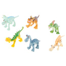 6pcs 4'' Plastic Jurassic Dinosaur Models Toy Set for Kids Christmas Gift