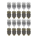 20 Piece Mixed Alloy Owl Shape Charms Pendants Jewelry Making Findings for DIY Bracelet Necklace Earrings