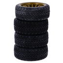 Pack of 4 Rubber Tyre Tyres Tires Wheel Rim Hex 12mm Fits for 1/10 RC Remote Controlled Racing Car 715-8006