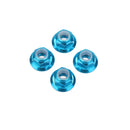 For RC HSP 122049 Aluminum Nylon Nut Blue 1:10 Upgrade Parts Pack of 4