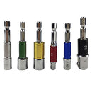 6Pcs Hex Bit Socket Set 1/2''-3/8''-1/4'' Square Head Colorful Extension Bar Drill Socket Adapter Sets Driver Tool