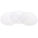 3 Piece 15cm Large Round Fuse Beads Boards Clear Plastic Pegboards Peg Board for Kids DIY Craft Educational Toys