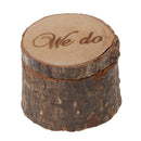 Vintage We love heart do Printed Rustic Shabby Chic Wedding Wood Ring Bearer Box