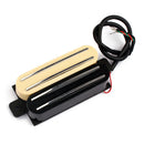 Dual Hot Rail Guitar Humbucker Pickup for Fender ST Strat Stratocaster Electric Guitars Black & Cream