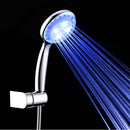 LED Shower Head Handheld Bathroom Waterfall Rain Sprayer 23cm Blue Light