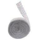 9 Meters 7-rows Multicolor Flower Rhinestone Beaded Ribbon Trim Sewing Applique for DIY Crafts
