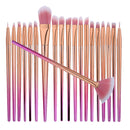 20 Pieces Professional Face Lip Eye Makeup Brushes Set Eyeshadow Eyeliner Eyebrow Concealer Highlight Powder Beauty Comestic Tool