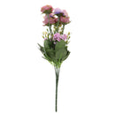 Artificial 7 Heads Roses Bouquet With Leafs Wedding Garden Decor Bridal Bouquet Decor Home Party Decor Flowers Purple