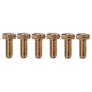 6 Pieces Electric Guitar Tremolo Bridge Saddle Lock Hexagon Screws Clamp String Gold