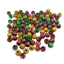 100 Piece Dots Printed Round Wooden Beads Charms for DIY Bracelet Necklace Jewelry Making Craft 13mm
