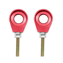 2Pcs Chain Adjuster Tensioner Block Replaces Parts for Motorcycle Motorbike Dirt Bike Quad ATV - 15mm Red