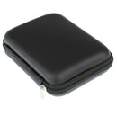 Black Portable Shockproof PU Carrying Case Bag with Zipper for HDD/Headsets/Cable
