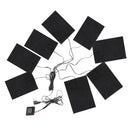 USB Electric Clothes Heating Pad,Carbon Fiber Heated Clothes Pad Adjustable Third Gear Mat Sheet Heater 8-in-1 for Outdoor Winter Camping