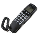 Desktop Corded Telephone Speaker Caller ID Line Phone LCD Display Black