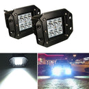 1 Pair Replaceemnt 36W Spot LED Work Light for Jeep 4X4 UTV Boat 4WD Fog Lamp Flush Mount