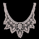 Embroidery Floral Cotton Crochet Lace Collar Neckline Sewing Appliques Trims