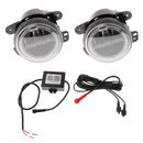 2 Pieces 4'' 30W LED Fog Light White RGB Halo Ring for Jeep Wrangler LJ JK Dodge