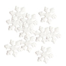 10 Pieces 15cm White Snowflake Styrofoam Ornaments for Party Decor DIY Kid Craft