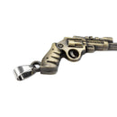 Retro Gun Pendant Charm Bronze Necklace Chain Steampunk Punk Jewelry