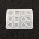 Jewelry Making Silicone Mold Mould (round, square, triangle,rhombus Shapes), for Polymer Clay, Crafting, Resin Epoxy, Pendant Earrings Necklace Making, Resin Craft Molds
