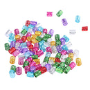 100pcs Pro Hair Cuffs Aluminum Dreadlock Beads For DIY Hairstyle Braids Tail