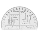 6 Inch Plastic Protractor Map Reading Tool Half Circle Design for Map Reading