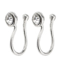 Nose Ring Piercing Silver Stainless Steel Diamond Ball Nose Studs Nose Hoop Body Jewelry 1mm 18g for Women