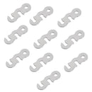 10 Pieces 3-hole Tent Guy Line Cord Lock Tensioners Aluminum Alloy Guyline Rope Runners Travel Outdoor Camping Caravan Accessories