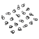 Pack of 20pcs Welded Fishing Rings Fishing Connector Carp Fishing Tackle Accessories Connecting Links Hook