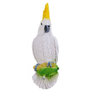 Collectible Animal Figurine Statue White Parrot for Home Garden Scenery DIY