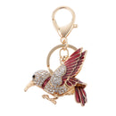 Rhinestone Crystal Fashion Flying Bird Keyring Keychain Multi-Color