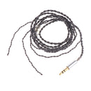 3.5mm Jack Audio Cable Black Braided Repair Lead Replacement Update Wire For Earphone Speaker