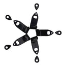 1 Set Metal Saxophone Thumbrests Sax Thumb Finger Support Cushion Pretector Black for Saxophonist