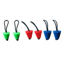 6 Pieces Green Blue Red Rubber Kayak Boat Scupper Plugs Stopper Bungs Set & Lanyard - Universal Fits 3/4" to 1.5" Holes