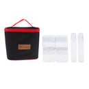 6 Pcs Outdoor Camping BBQ Spice Jars Condiment Storage Bottles with Hand Bag Fishing Travel Picnic