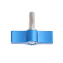 2 Wings Knob Male M6x17mm Thumb Screw For Camera Rod Clamp Rosette Handle Blue