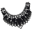 Water Soluble Embroidered Lace Trim Collar Costume Neckline Applique Sewing Clothing Accessories