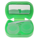 Portable Cute Plastic Cat Design Contact Lens Holder Case Organiser Box Travel Accessories Green