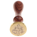 Retro Sealing Wax Wood Handle Design for DIY Wedding Card Picture Logo Xmas Gift
