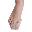 2Pcs 3-Holes Gel Toe Separator Hallux Valgus Corrector with Forefoot Cushion