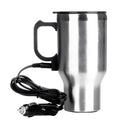 Car Heated Travel Mug 12V Stainless Steel Thermal Mug Travelling Outdoor